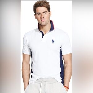Polo Ralph Lauren Color Blocked Mesh Performance Polo